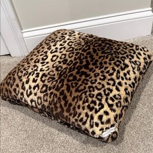 Giraffe at Home Luxe Espresso Leopard Throw Pillows 17" x 17"
